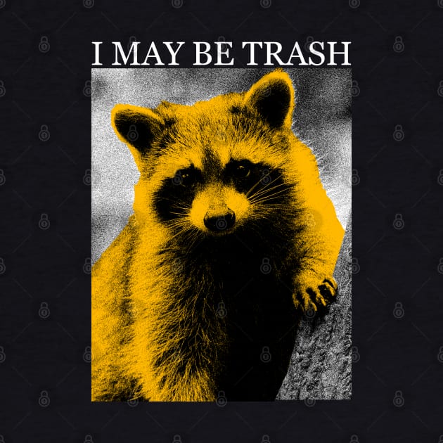 I MAY BE TRASH Raccoon by giovanniiiii